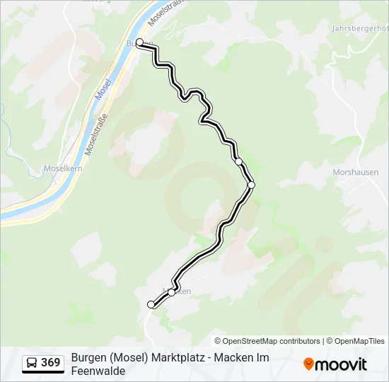 369 Bus Line Map