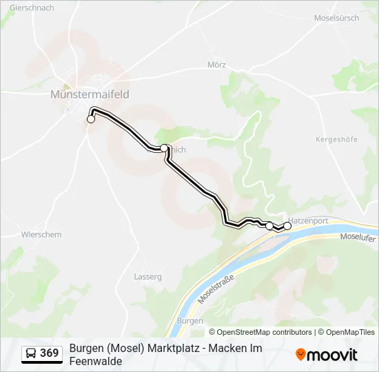 369 Bus Line Map