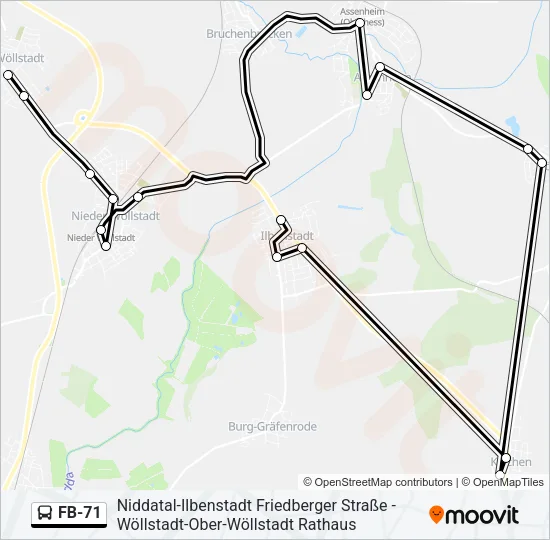 FB-71 Bus Line Map