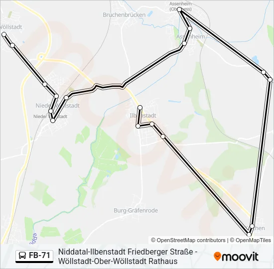 FB-71 Bus Line Map