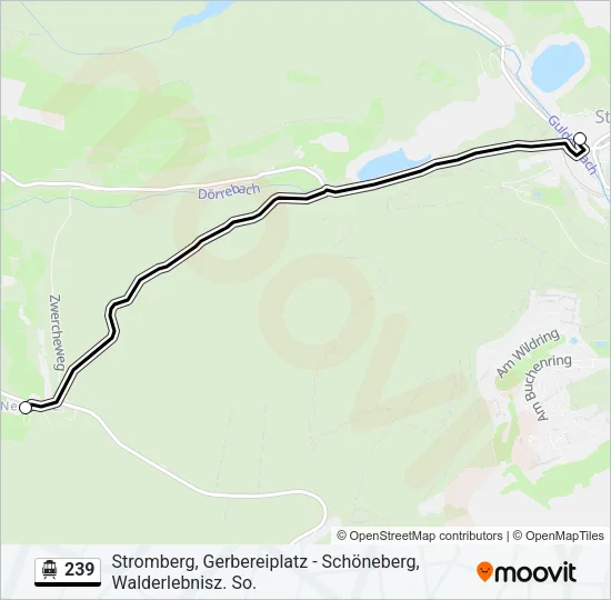 S-Bahn 239: карта маршрута
