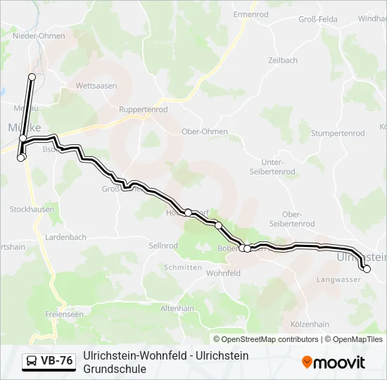 VB-76 Bus Line Map