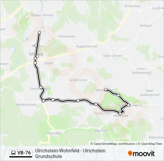 VB-76 Bus Line Map