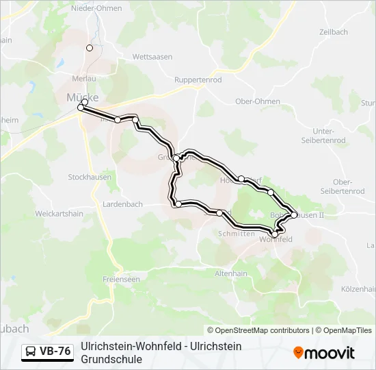 VB-76 Bus Line Map