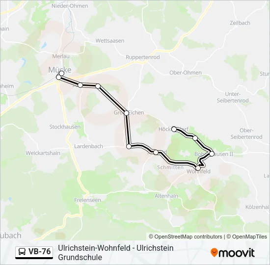 VB-76 Bus Line Map