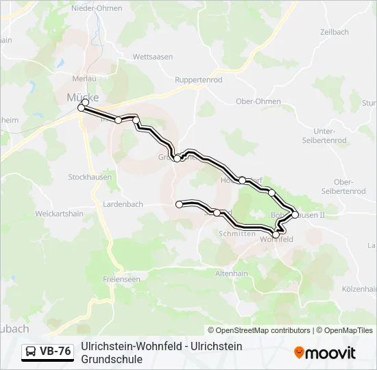 VB-76 Bus Line Map