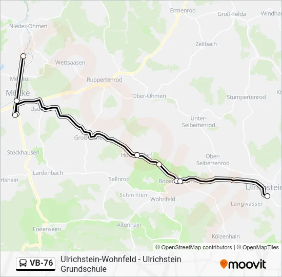 VB-76 Bus Line Map