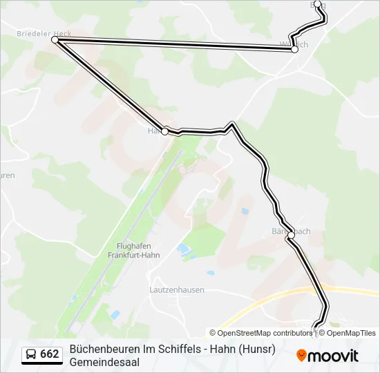 662 Bus Line Map
