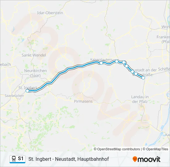 S1 Train Line Map