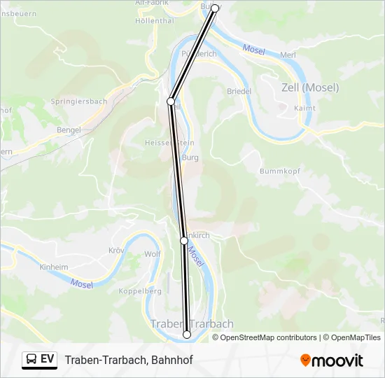 Автобус EV: карта маршрута