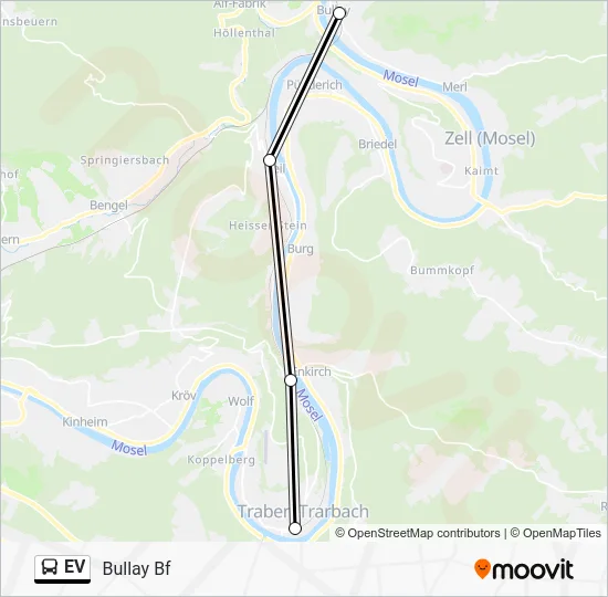 Автобус EV: карта маршрута