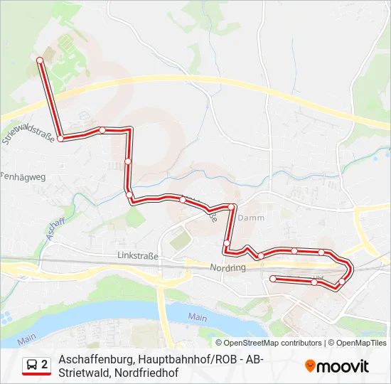 Автобус 2: карта маршрута