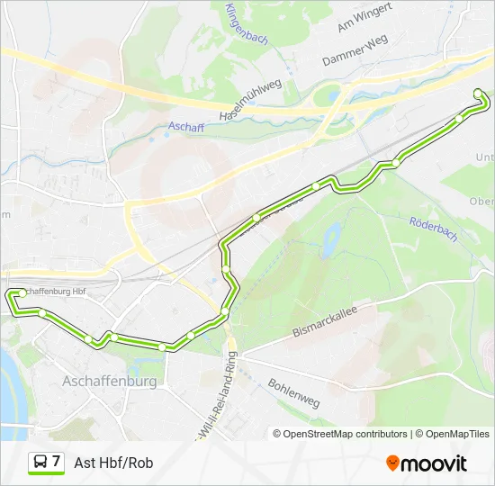 Автобус 7: карта маршрута