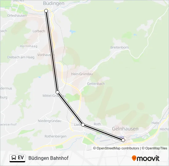 EV Bus Line Map