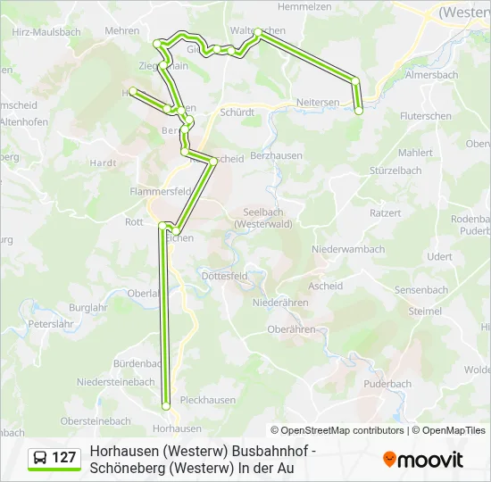 127 Route: Schedules, Stops & Maps - Schöneberg (Westerw) In Der Au ...