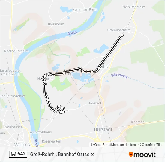 642 Route: Schedules, Stops & Maps - Groß-Rohrh., Bahnhof Ostseite ...