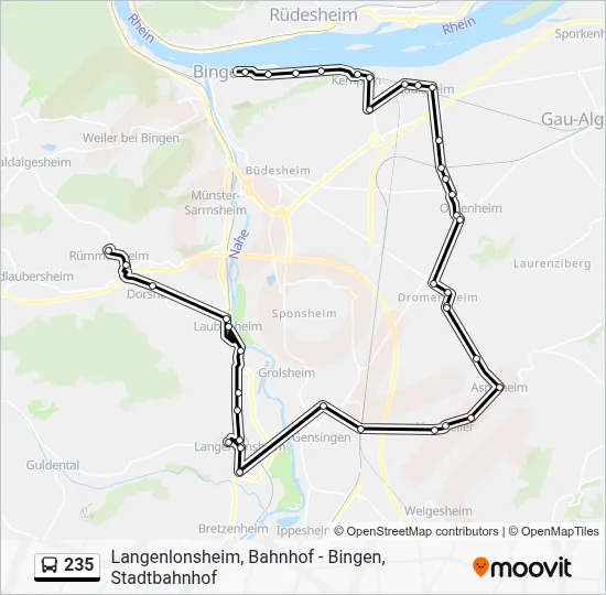 235 Route: Schedules, Stops & Maps - Rümmelsheim, Ortsmitte (Updated)