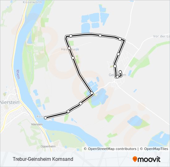 Bus Linie AST 25 Karte Bus Linie AST 25 Karte