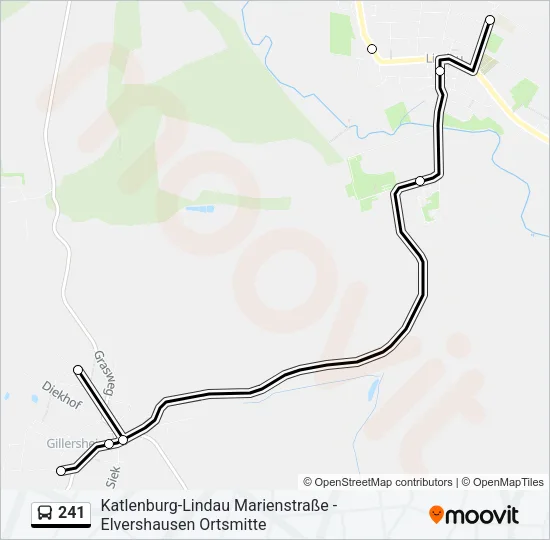 Автобус 241: карта маршрута