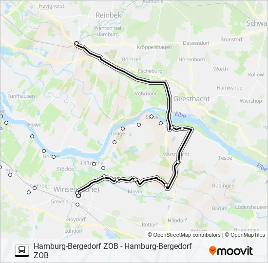Автобус ELB SHUTTLE: карта маршрута