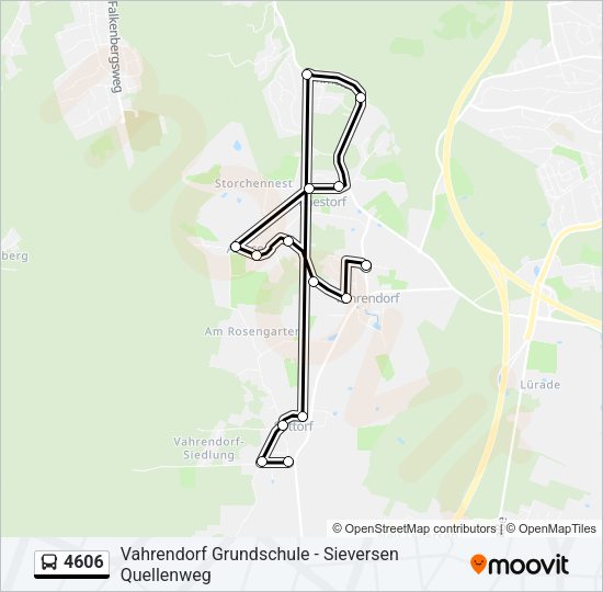 Buslinie 4606 Karte