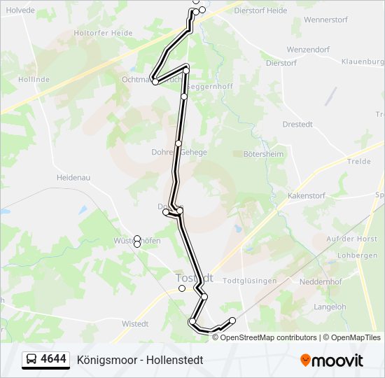 Buslinie 4644 Karte
