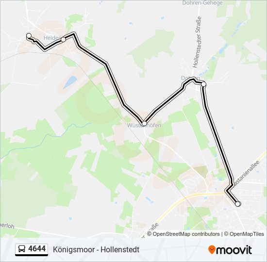 4644 bus Line Map