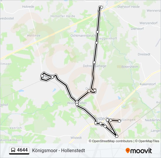 Buslinie 4644 Karte