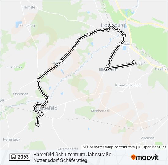 2063 bus Line Map