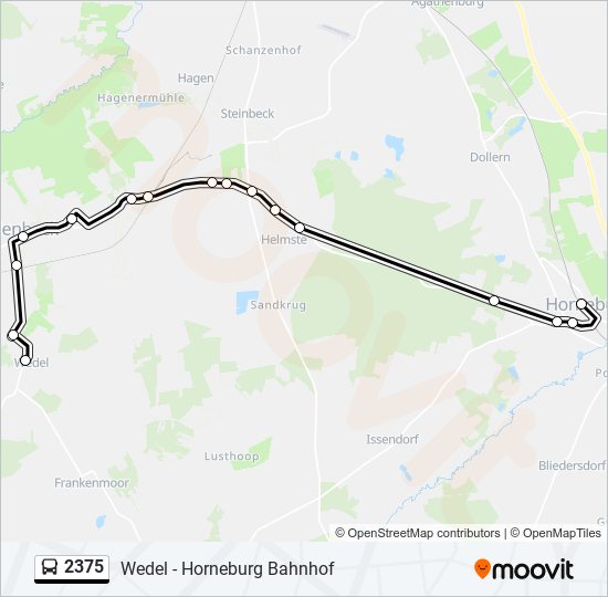 2375 bus Line Map