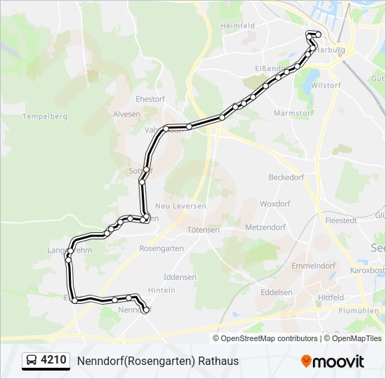 Buslinie 4210 Karte