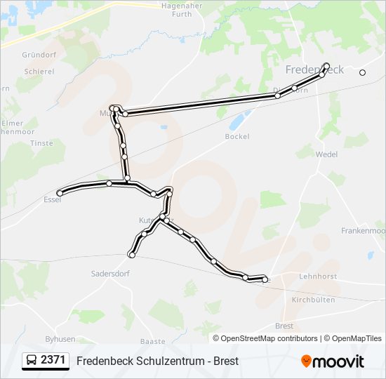 2371 bus Line Map