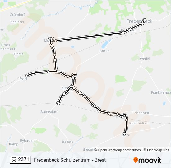 2371 bus Line Map