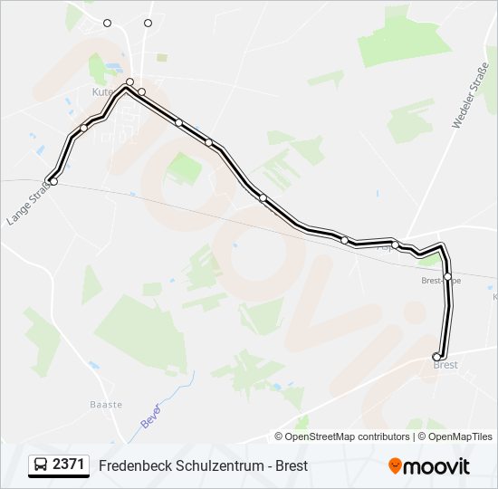 2371 bus Line Map