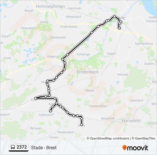 2372 bus Line Map