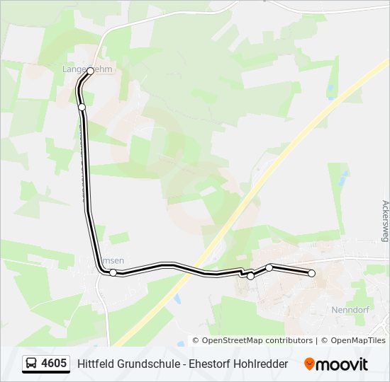 4605 bus Line Map