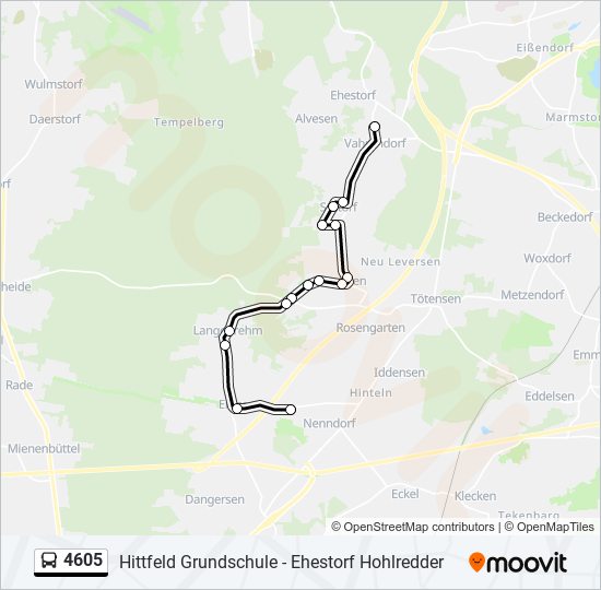 4605 bus Line Map