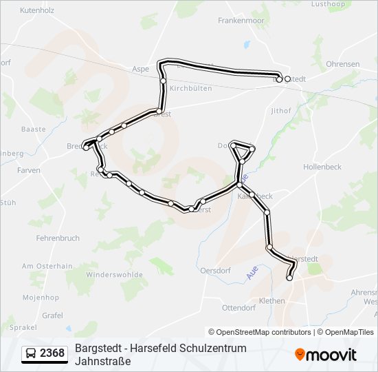 2368 bus Line Map