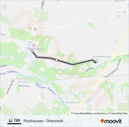Buslinie 788 Karte