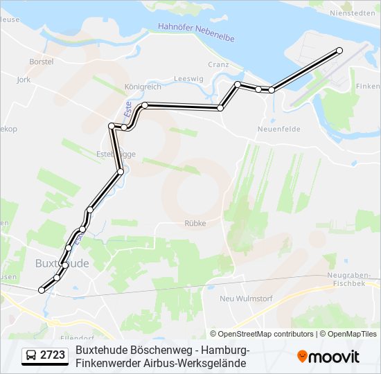 2723 bus Line Map