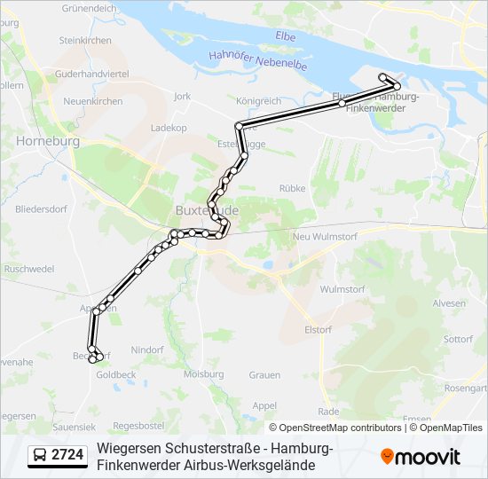 2724 bus Line Map