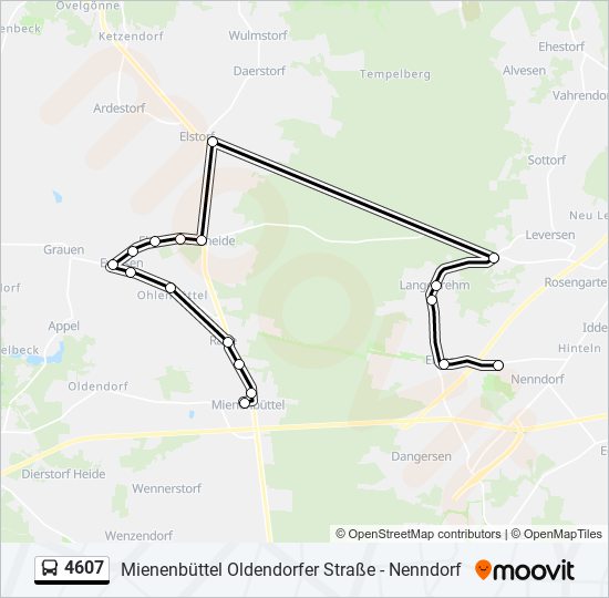 4607 bus Line Map