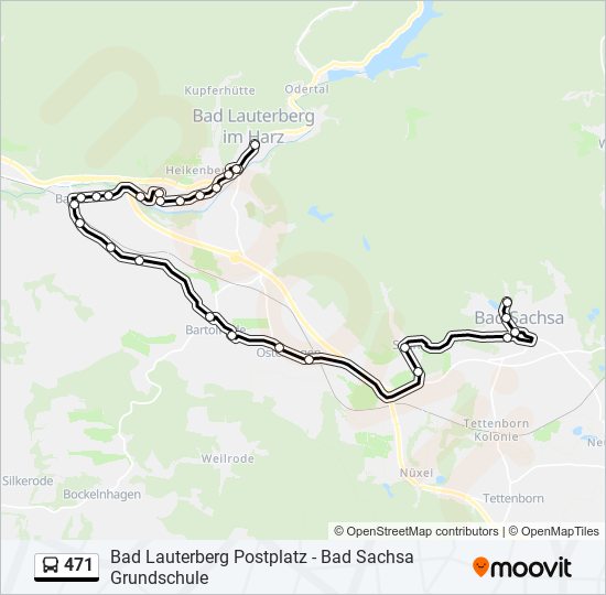 Buslinie 471 , Wetzlar _ Wetzlar nach Katzenfurt per Zug, Linie 471 Bus ...