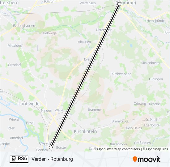 RS6 train Line Map