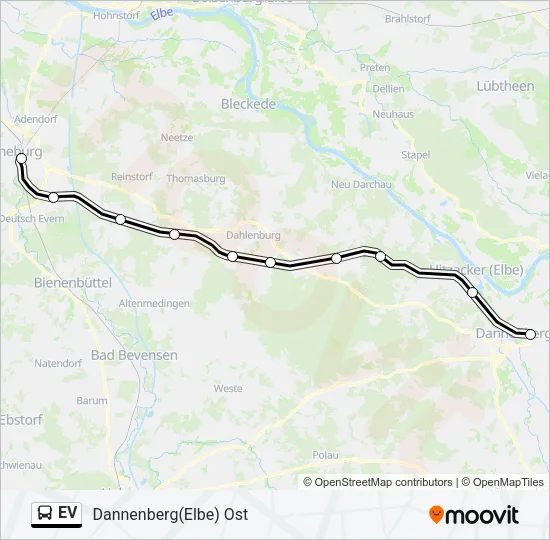 EV Bus Line Map