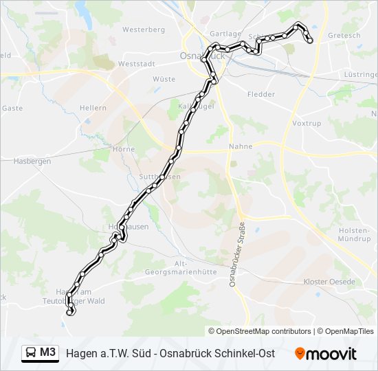 m3 Route: Fahrpläne, Haltestellen & Karten - Hagen A.T.W. (Aktualisiert)