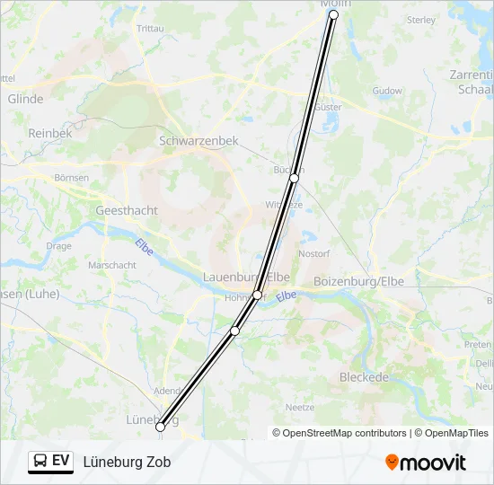 Автобус EV: карта маршрута