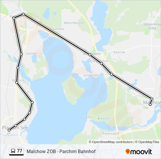 77 bus Line Map