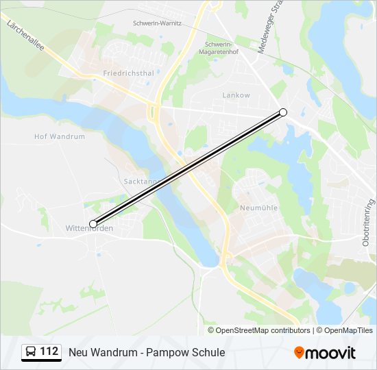 112 bus Line Map