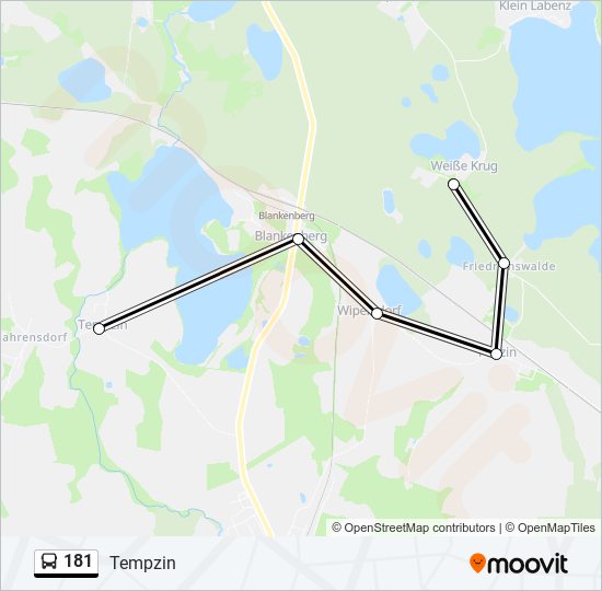 181 bus Line Map